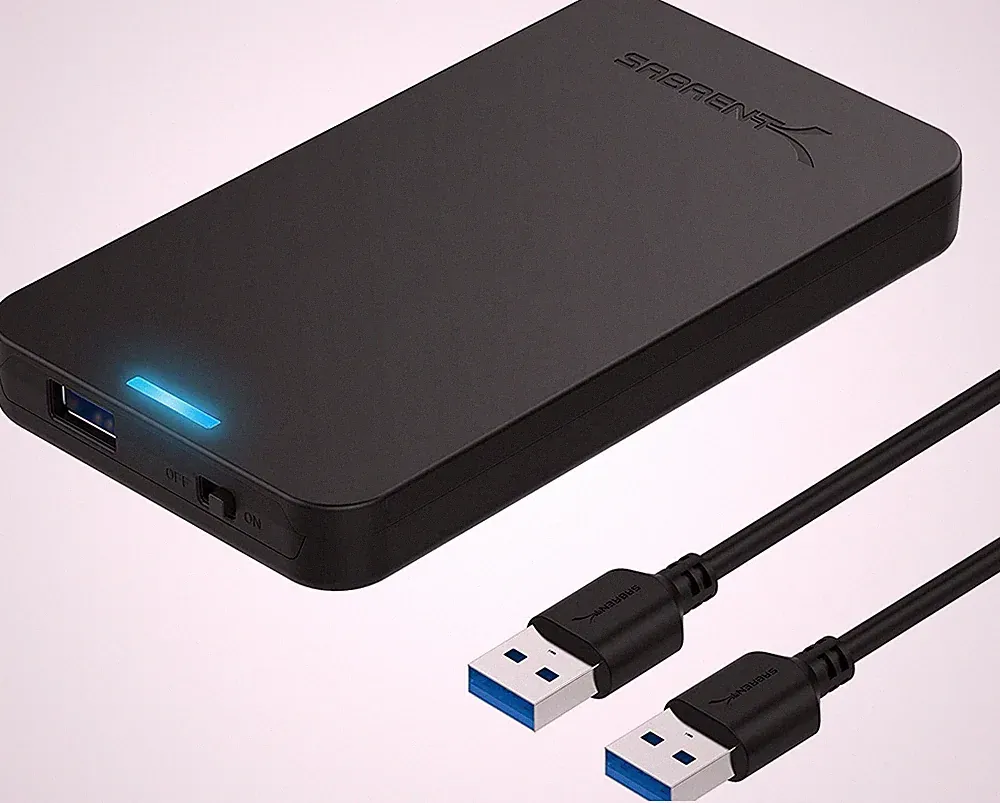 Caja De Disco Duro Externo Sata A Usb 3.0 De 2,5 Pulgadas Sin Herramientas