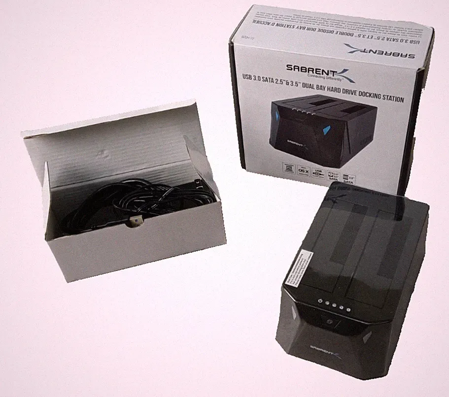 Sabrent EC-HD2B USB 3.0 to SATA 2.5 & 3.5"' Dual Bay Hard Drive Docking Station