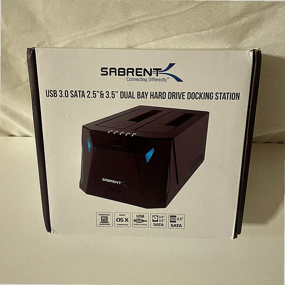 Sabrent EC-HD2B USB 3.0 to SATA 2.5 or 3.5"' Dual Bay Hard Drive Docking Station