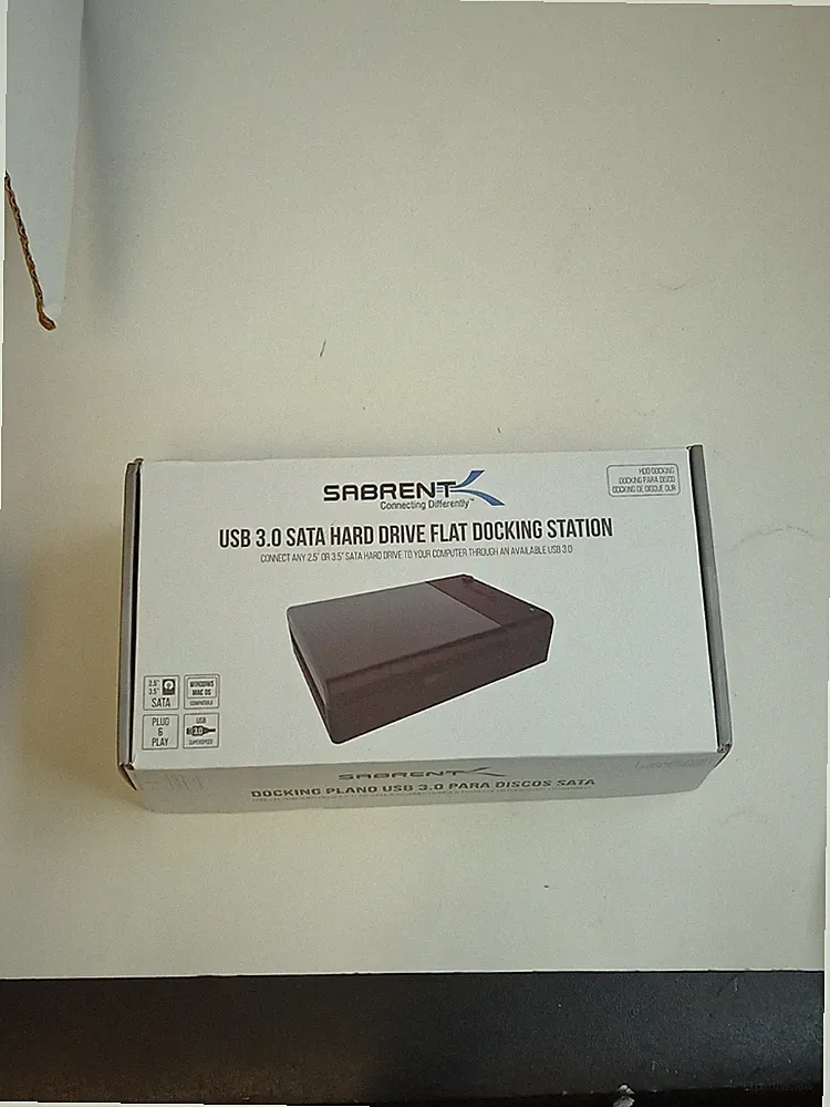 SABRENT USB 3.0 - SATA External Hard Drive Lay-Flat Docking Station 2.5" - 3.5"