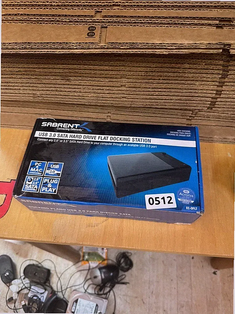 Sabrent USB 3.0 SATA Hard Drive Docking Station – 2.5"/3.5" HDD/SSD – Model EC-D