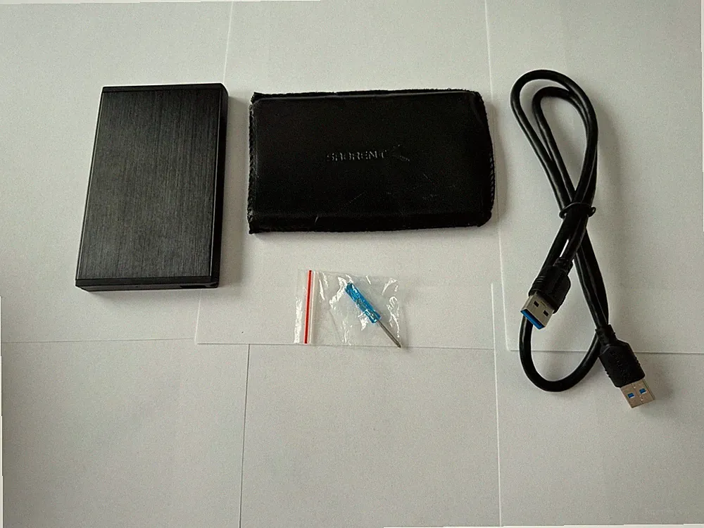 Sabrent USB 3.0 to 2.5 SATA External Hard Drive Enclosure, Black (EC-UK30)