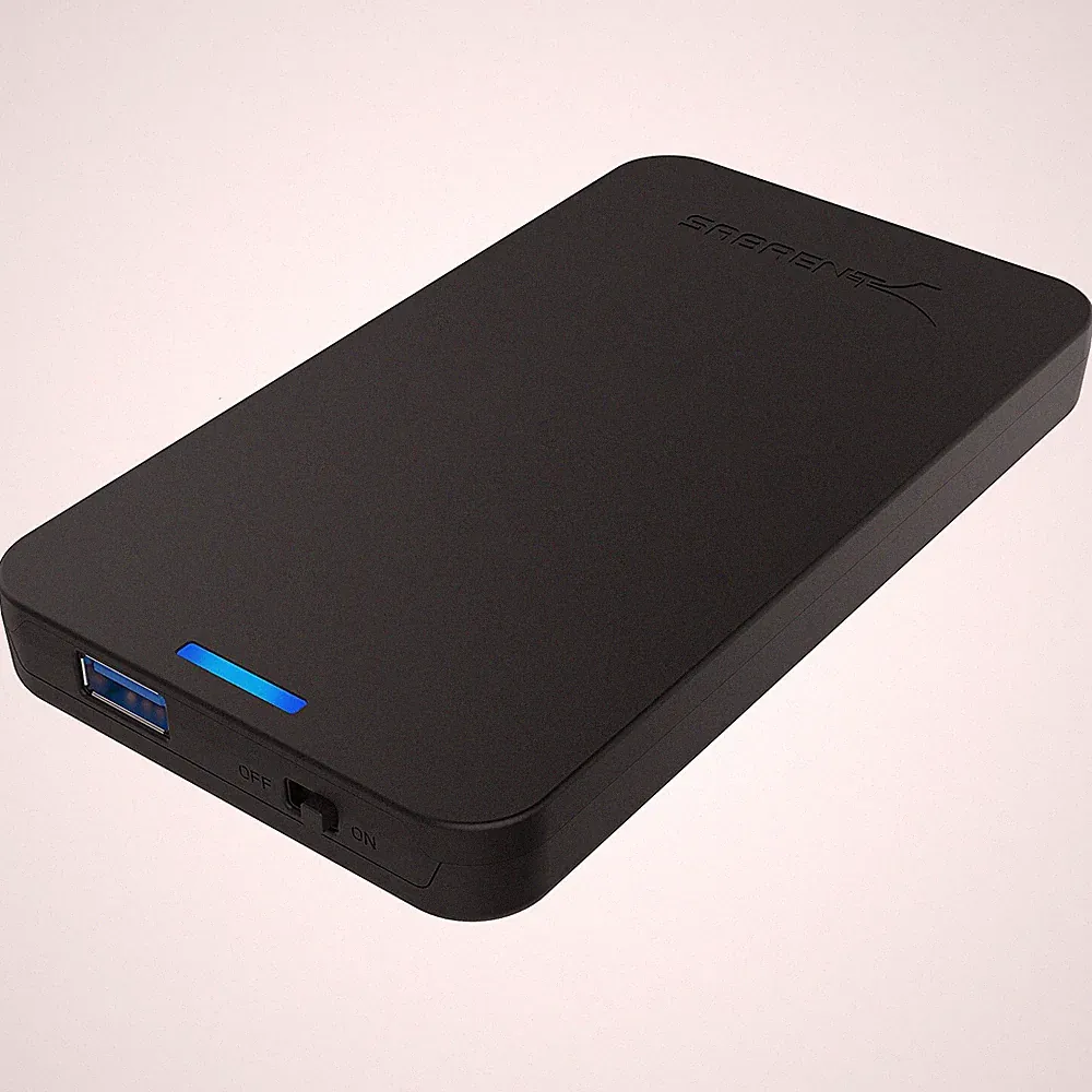 Sabrent USB 3.0 to 2.5 SATA SSD Hard Drive Enclosure, Black (EC-UASP)