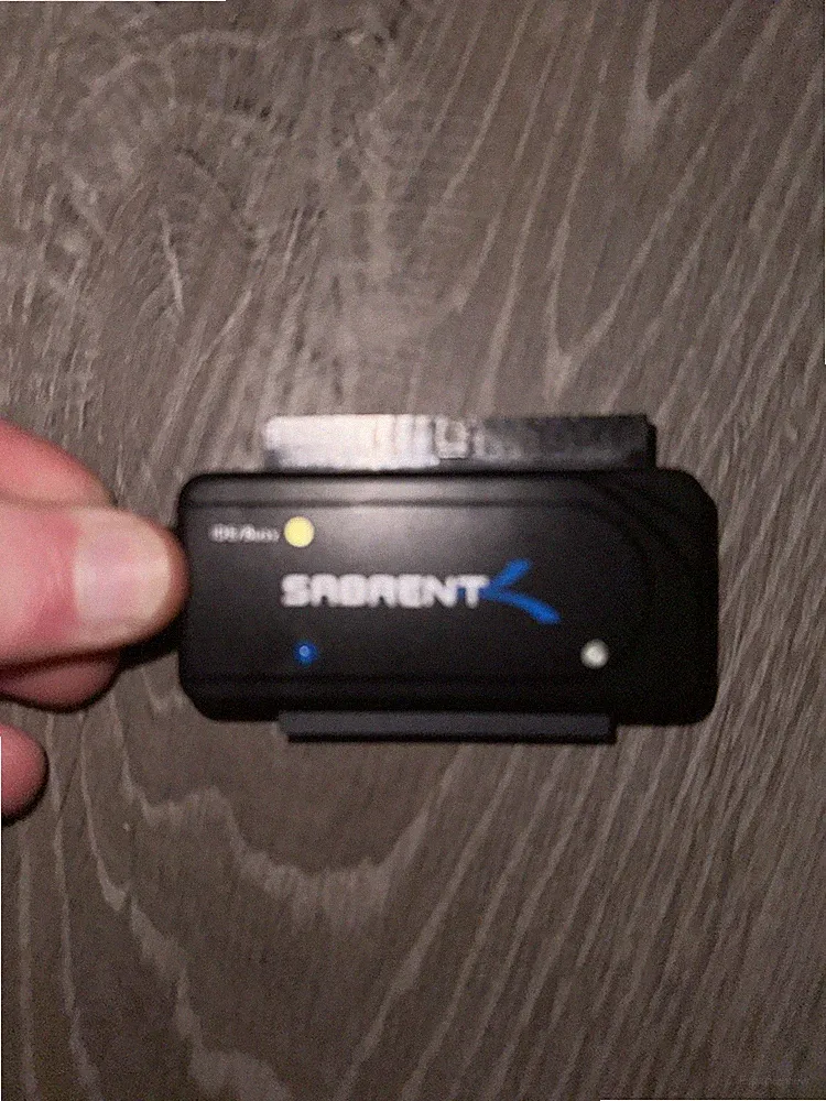 SATA hard drive adapter, Sabrent USB-DSC5